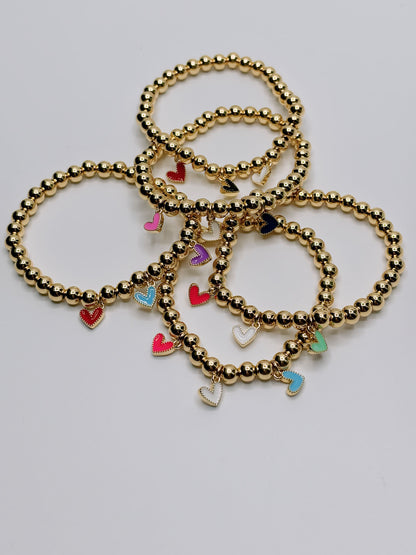 Pulsera Colores Corazones