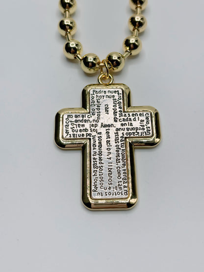 Collar Cruz Padre Nuestro