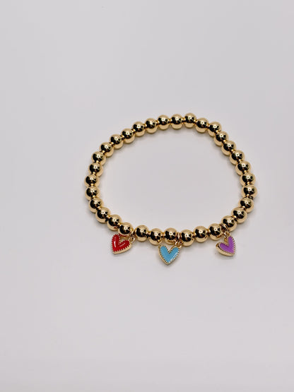 Pulsera Colores Corazones